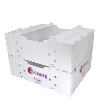 Vente en gros réutilisable empilable pp creux emballage en plastique ondulé boîte de légumes